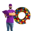 kolo do plywania nadgryziony donut xl mix ootb 119cm