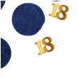 konfetti 18 urodziny niebiesko zlote folat 25g