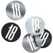 konfetti 18 w kolku czarno srebrne unique 14g