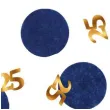 konfetti 25 urodziny niebiesko zlote folat 25g