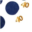 konfetti 40 urodziny niebiesko zlote folat 25g