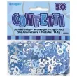 konfetti 50 niebiesko srebrne unique 14g