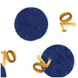 konfetti 70 urodziny niebiesko zlote folat 25g