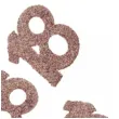 konfetti brokatowa liczba 18 rozowe zloto santex 7 cm 6 szt