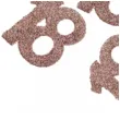 konfetti brokatowa liczba 18 rozowe zloto santex 7 cm 6 szt