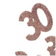 konfetti brokatowa liczba 30 rozowe zloto santex 7 cm 6 szt