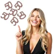 konfetti brokatowa liczba 50 rozowe zloto santex 7 cm 6 szt