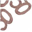 konfetti brokatowa liczba 50 rozowe zloto santex 7 cm 6 szt