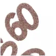 konfetti brokatowa liczba 60 rozowe zloto santex 7 cm 6 szt