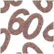 konfetti brokatowa liczba 60 rozowe zloto santex 7 cm 6 szt