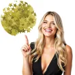konfetti gwiazdki foliowe zlote unique 14g