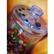 konfetti halloween pajaki czarny partydeco 15g