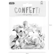 konfetti koleczka foliowe srebrne partypal 15 g