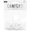 konfetti koleczka papierowe biale partypal 15 g