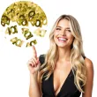 konfetti metalizowane liczba 40 zlote partydeco 15 g