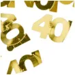 konfetti metalizowane liczba 40 zlote partydeco 15 g