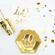 konfetti metalizowane liczba 40 zlote partydeco 15 g