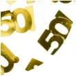konfetti metalizowane liczba 50 zlote partydeco 15 g