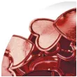 konfetti serca czerwone transparentne titanum 10 g