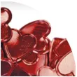 konfetti serca czerwone transparentne titanum 10 g