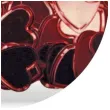 konfetti serca czerwone transparentne titanum 10 g