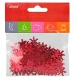 konfetti sniezynki czerwony 15g