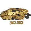 konfetti urodziny cyfra 30 zloto czarny 1 opak