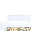 koperta prezentowa na banknoty zlote kwiaty paw