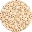 koraliki drewniane okragle gladkie drewno naturalne aliga 6 mm 100 szt