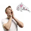 korona party tiara ksiezniczki z klejnotem rozowa party tino