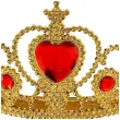 korona party tiara z czerwonym klejnotem zlota widmann
