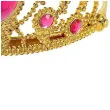 korona party tiara z rozowym klejnotem zlota widmann