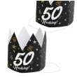 korony papierowe 50 urodziny glamour birthday 3 szt