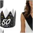 korony papierowe 50 urodziny glamour birthday 3 szt