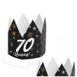 korony papierowe 70 urodziny glamour birthday 3 szt