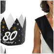 korony papierowe 80 urodziny glamour birthday 3 szt
