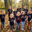 koszulka dziecieca z nadrukiem dla chlopca dziewczynki dzien kropki czarna do przedszkola 116