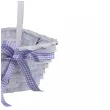 koszyk wielkanocny pastelowy z kokardka fioletowy arpex