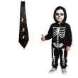 krawat czaszki w murze bialo czarny party tino