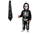 krawat czaszki w murze szaro czarny party tino