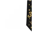 krawat na 30 urodziny dodatek do stroju glamour birthday czarny 43 cm