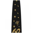 krawat na 60 urodziny dodatek do stroju glamour birthday czarny 43 cm