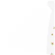 krawat na 90 urodziny dodatek do stroju glamour birthday bialy 43 cm