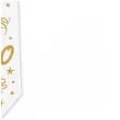 krawat na 90 urodziny dodatek do stroju glamour birthday bialy 43 cm
