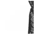 krawat z cekinami czarny godan 38 5 cm