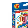 kredki olowkowe drewniane z temperowka mix bambino 12 szt