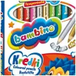 kredki olowkowe drewniane z temperowka mix bambino 12 szt