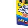 kredki olowkowe dwustronne 24 kolory temperowka mix astra 12 szt