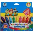 kredki swiecowe trojkatne mix flamingo 12 szt