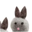 kroliczki dekoracyjne szare 5 cm aliga 3 szt